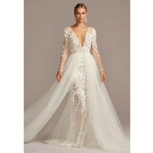 Galina Signature Wedding Gown and Overskirt - SWG851